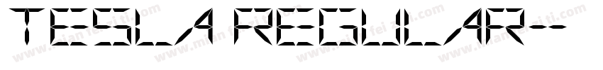 TESLA Regular字体转换